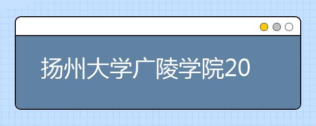 扬州大学广陵学院2020年美术类招生问答