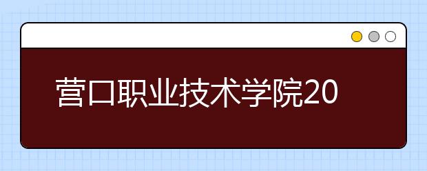 营口职业技术学院2020年招生章程