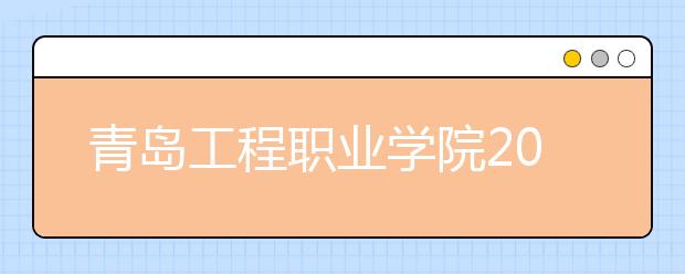 青岛工程职业学院2020年普通高等教育招生章程