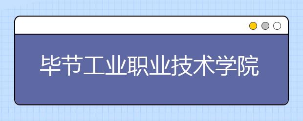 毕节工业职业技术学院2020年高职（专科）招生章程