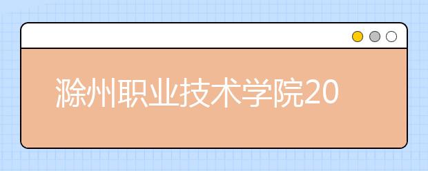 滁州职业技术学院2020年招生章程