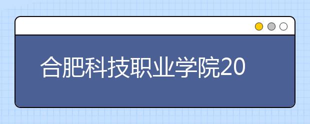 合肥科技职业学院2020年分类考试招生章程