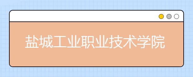 盐城工业职业技术学院2020年招生章程