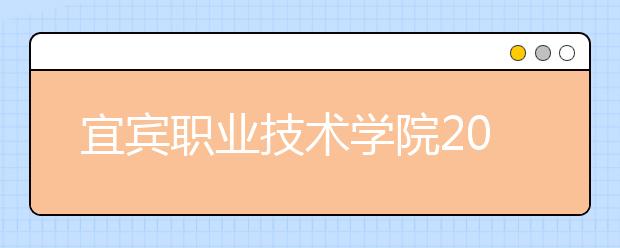 宜宾职业技术学院2020年招生章程