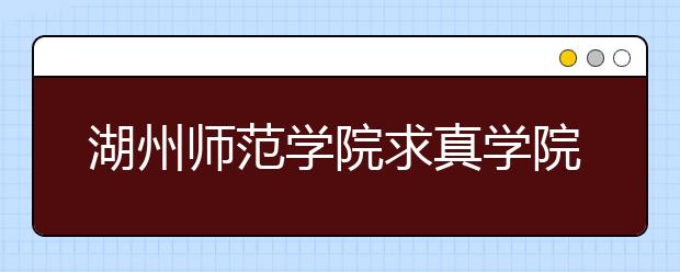 湖州师范学院求真学院2019年美术类本科专业录取分数线