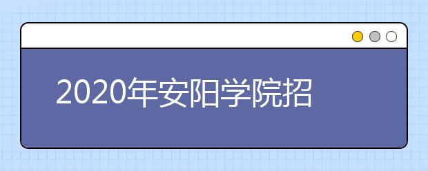 2020年安阳学院招生章程