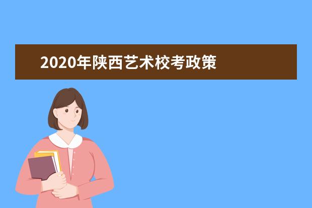 2020年陕西艺术校考政策