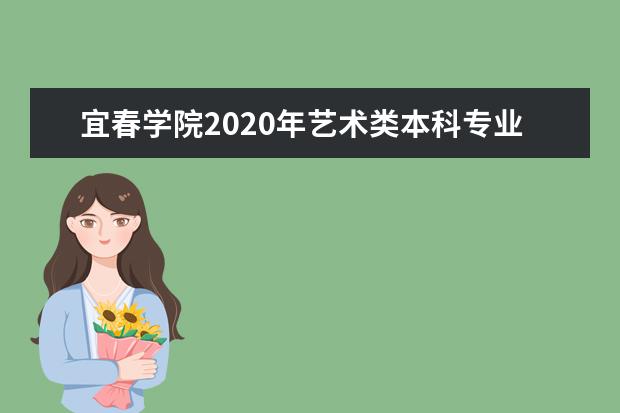 宜春学院2020年艺术类本科专业招生计划