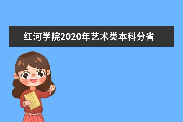 红河学院2020年艺术类本科分省分专业招生计划