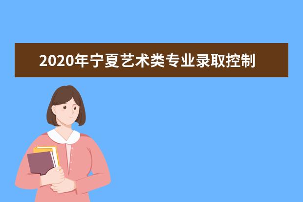 2020年宁夏艺术类专业录取控制线