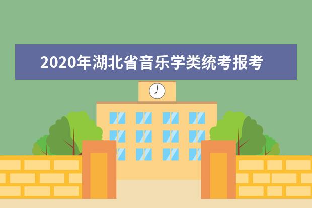 2020年湖北省音乐学类统考报考须知