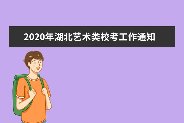 2020年湖北艺术类校考工作通知