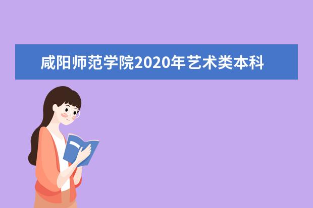 咸阳师范学院2020年艺术类本科专业招生计划