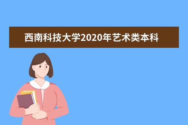 西南科技大学2020年艺术类本科专业录取分数线