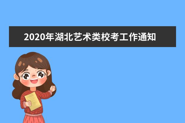 2020年湖北艺术类校考工作通知