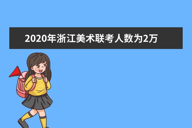 2020年浙江美术联考人数为2万余