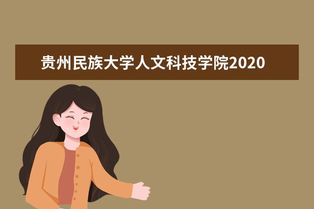 贵州民族大学人文科技学院2020年艺术类专业录取分数线