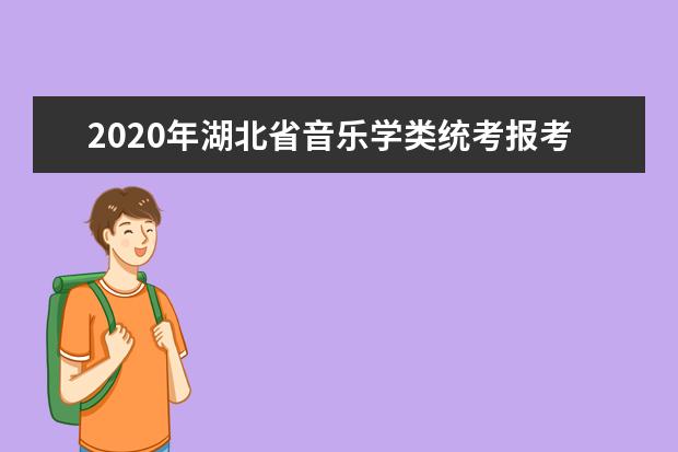 2020年湖北省音乐学类统考报考须知