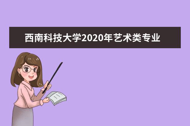 西南科技大学2020年艺术类专业招生计划