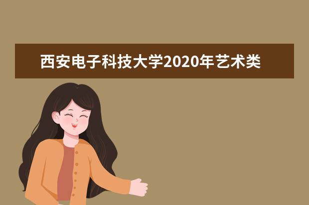 西安电子科技大学2020年艺术类本科招生计划