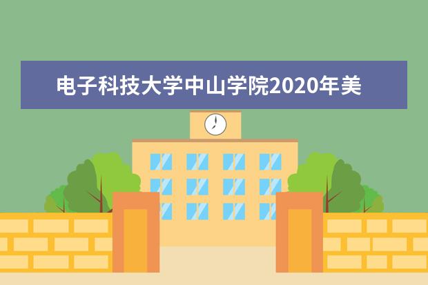 电子科技大学中山学院2020年美术类专业招生计划