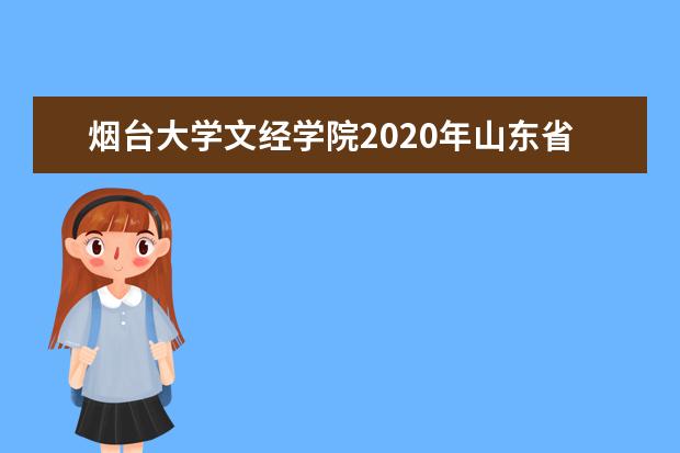 烟台大学文经学院2020年山东省美术类专业录取分数线