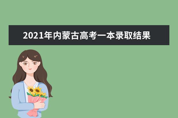 2021年内蒙古高考一本录取结果查询时间