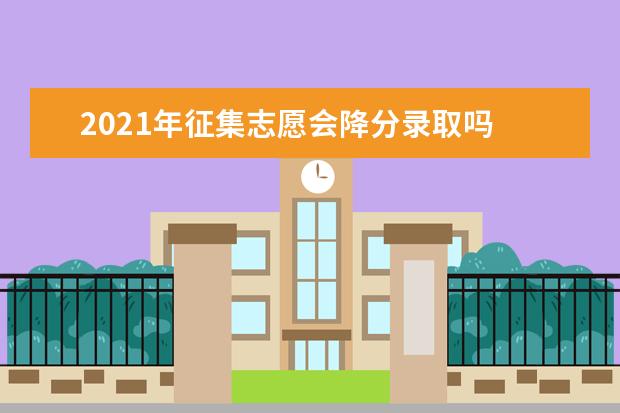 2021年征集志愿会降分录取吗