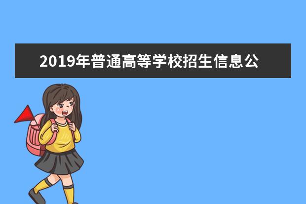 2019年普通高等学校招生信息公开公示相关工作规定