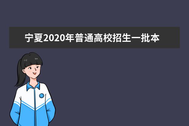 宁夏2020年普通高校招生一批本科投档信息（理工）