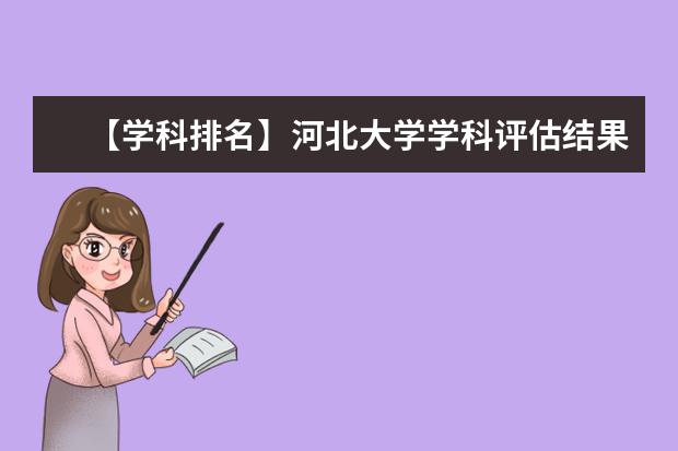 【学科排名】河北大学学科评估结果排名（第四轮）