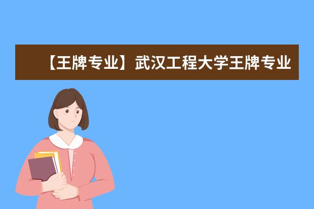 【王牌专业】武汉工程大学王牌专业有哪些