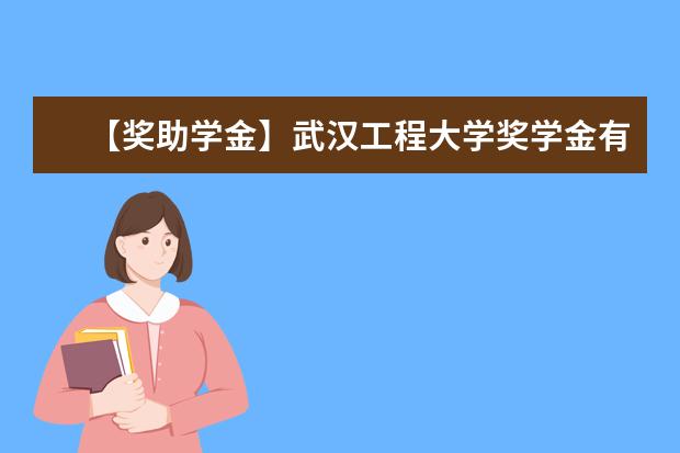 【奖助学金】武汉工程大学奖学金有哪些-多少钱-如何申请-怎么评定?