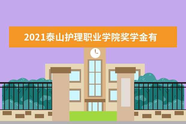 2021泰山护理职业学院奖学金有哪些 奖学金一般多少钱?