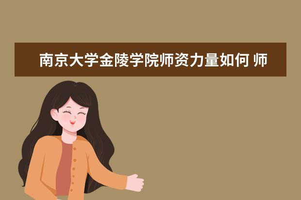 南京大学金陵学院师资力量如何 师资水平怎么样