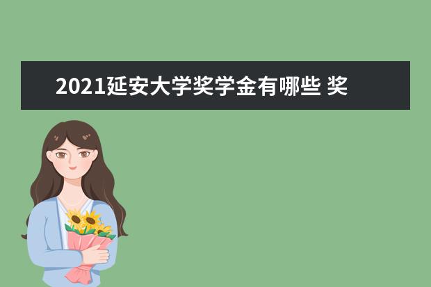 2021延安大学奖学金有哪些 奖学金一般多少钱?