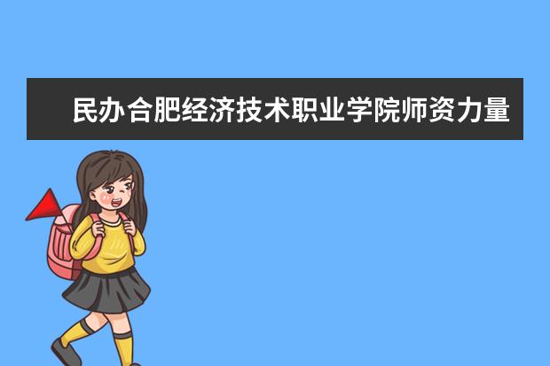 民办合肥经济技术职业学院师资力量如何 师资水平怎么样