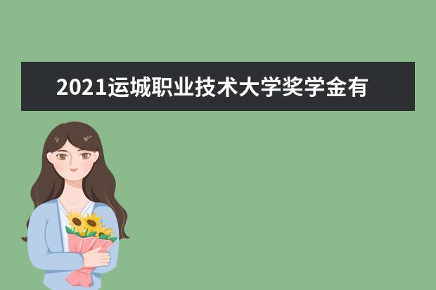 2021运城职业技术大学奖学金有哪些 奖学金一般多少钱?