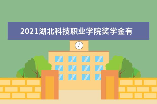 2021湖北科技职业学院奖学金有哪些 奖学金一般多少钱?