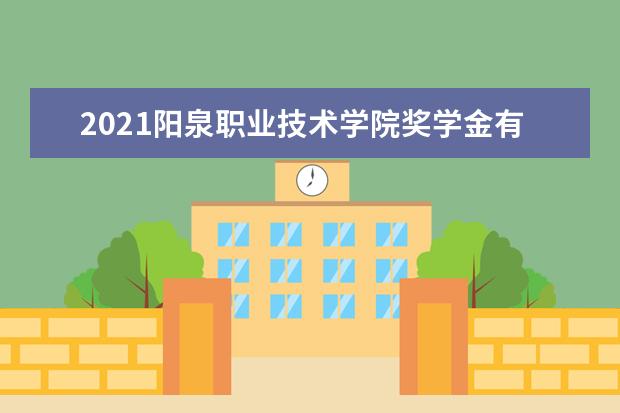 2021阳泉职业技术学院奖学金有哪些 奖学金一般多少钱?