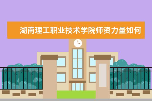 湖南理工职业技术学院师资力量如何 师资水平怎么样