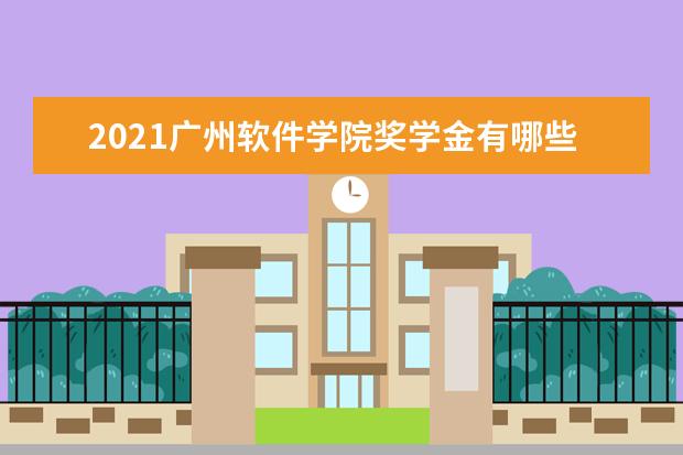 2021广州软件学院奖学金有哪些 奖学金一般多少钱?