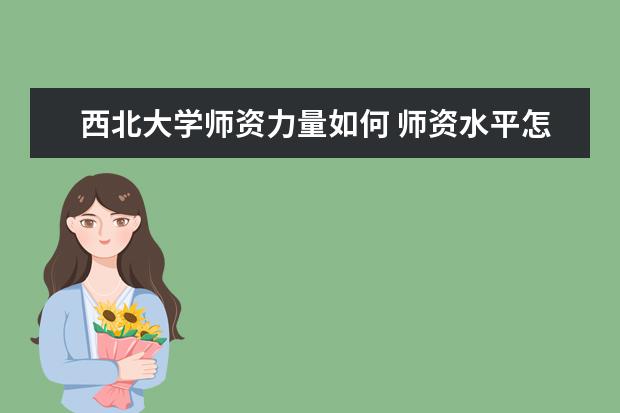 西北大学师资力量如何 师资水平怎么样