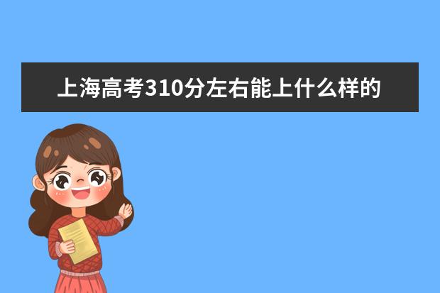 上海高考310分左右能上什么样的大学