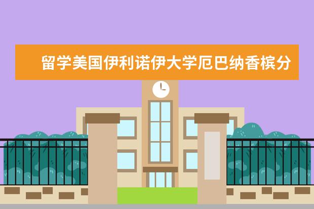 留学美国伊利诺伊大学厄巴纳香槟分校大学排名