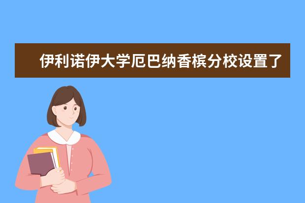 伊利诺伊大学厄巴纳香槟分校设置了哪些院系？全为您盘点好了，赶紧来看看！