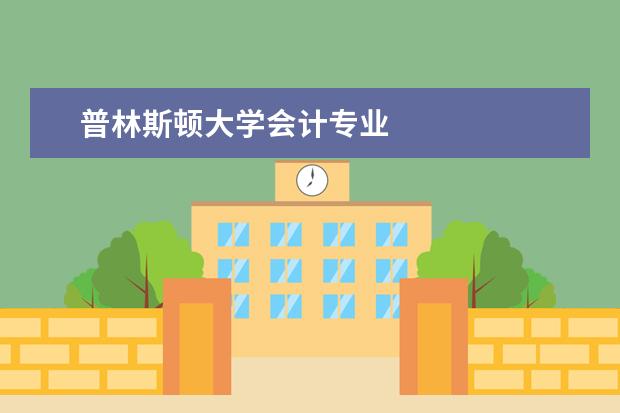 普林斯顿大学会计专业