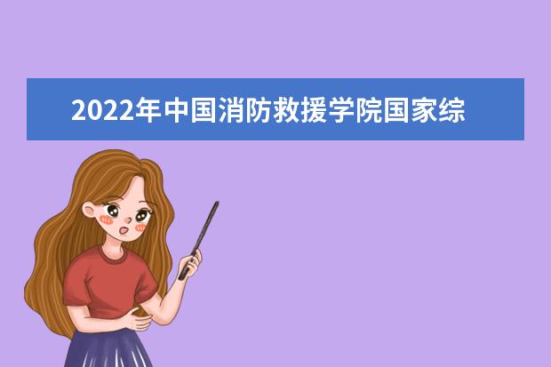 2022年中国消防救援学院国家综合性消防救援队伍航空专业在黔招收青年学生预报名