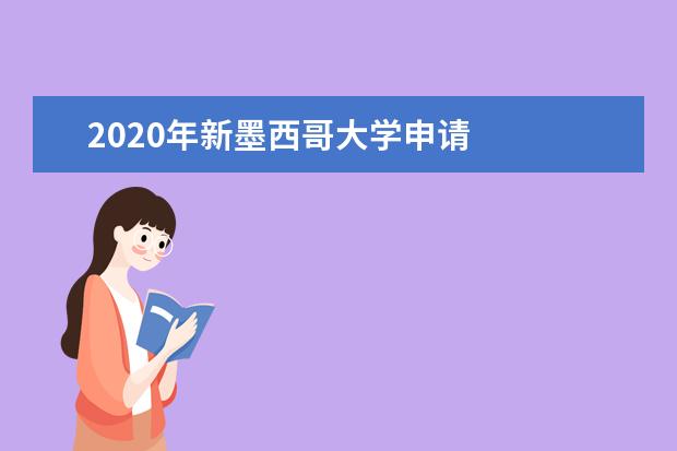 2020年新墨西哥大学申请