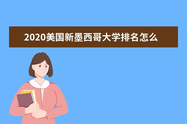 2020美国新墨西哥大学排名怎么样